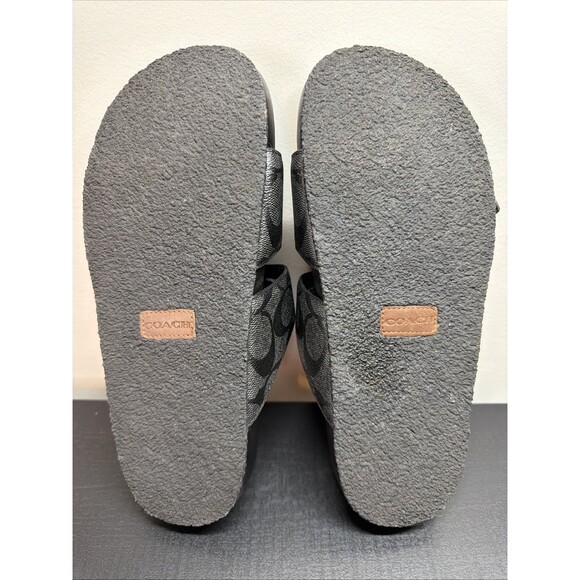 COACH Allanah Sandal Black Gold Buckles Women’s Sz 6B CK412 - Picture 12 of 12